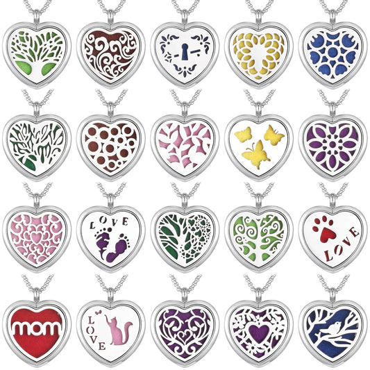 Aroma Jewelry Love Heart  Necklace